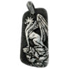 David Yurman Sterling Silver Griffin Dog Tag Pendant