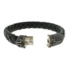 David Yurman North Star Sterling Silver Black Leather Men's Bracelet