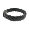 David Yurman North Star Sterling Silver Black Leather Men's Bracelet