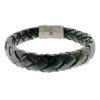 David Yurman North Star Sterling Silver Black Leather Men's Bracelet