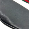 Gucci Logo Grained Calfskin Black Leather Crossbody
