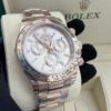 Brand New Fresh Date Rolex 116505 Daytona 40mm 18k Rose Gold Factory Diamond Dial Watch