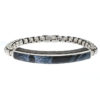 David Yurman Sterling Silver Pietersite ID Bracelet