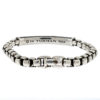 David Yurman Sterling Silver Dinosaur Bone ID Bracelet