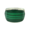 David Yurman Chevron Collection Malachite Sterling Silver Men's Ring