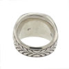 David Yurman Red Dinosaur Bone Sterling Silver Men's Ring