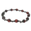 David Yurman Sterling Silver Tigers Eye Bead Bracelet