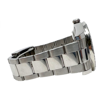 Rolex 116300 Datejust II Rhodium Dial Custom Diamond Bezel Stainless Steel Watch