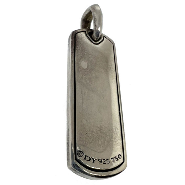 Chevron Stainless Steel Dog Tag Necklace