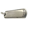 David Yurman Chevron Collection 18kYG/Sterling Silver Pietersite Dog Tag Pendant
