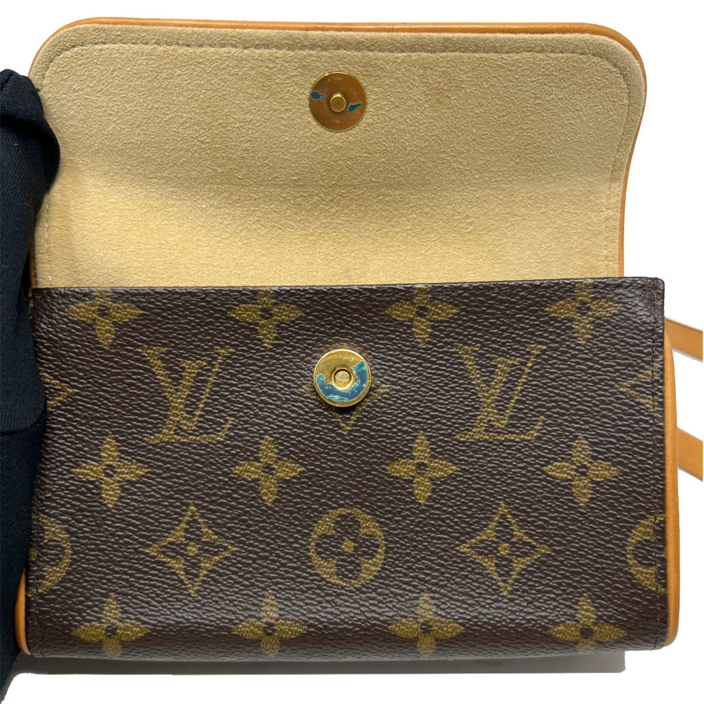 Brown Louis Vuitton Monogram Pochette Florentine Belt Bag, Borsa Louis  Vuitton L in pelle Mahina marrone ebano