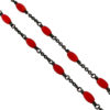 David Yurman Red Dyed Sea Bamboo Spiritual Bead Necklace