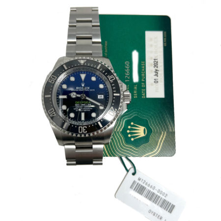 Rolex 126660 James Cameron Sea-Dweller Stainless Steel Mens 44mm Automatic Watch