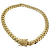 10k Yellow Gold Men's Cuban Link Chain Bracelet