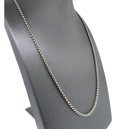 David Yurman Sterling Silver 925 Box Chain Necklace