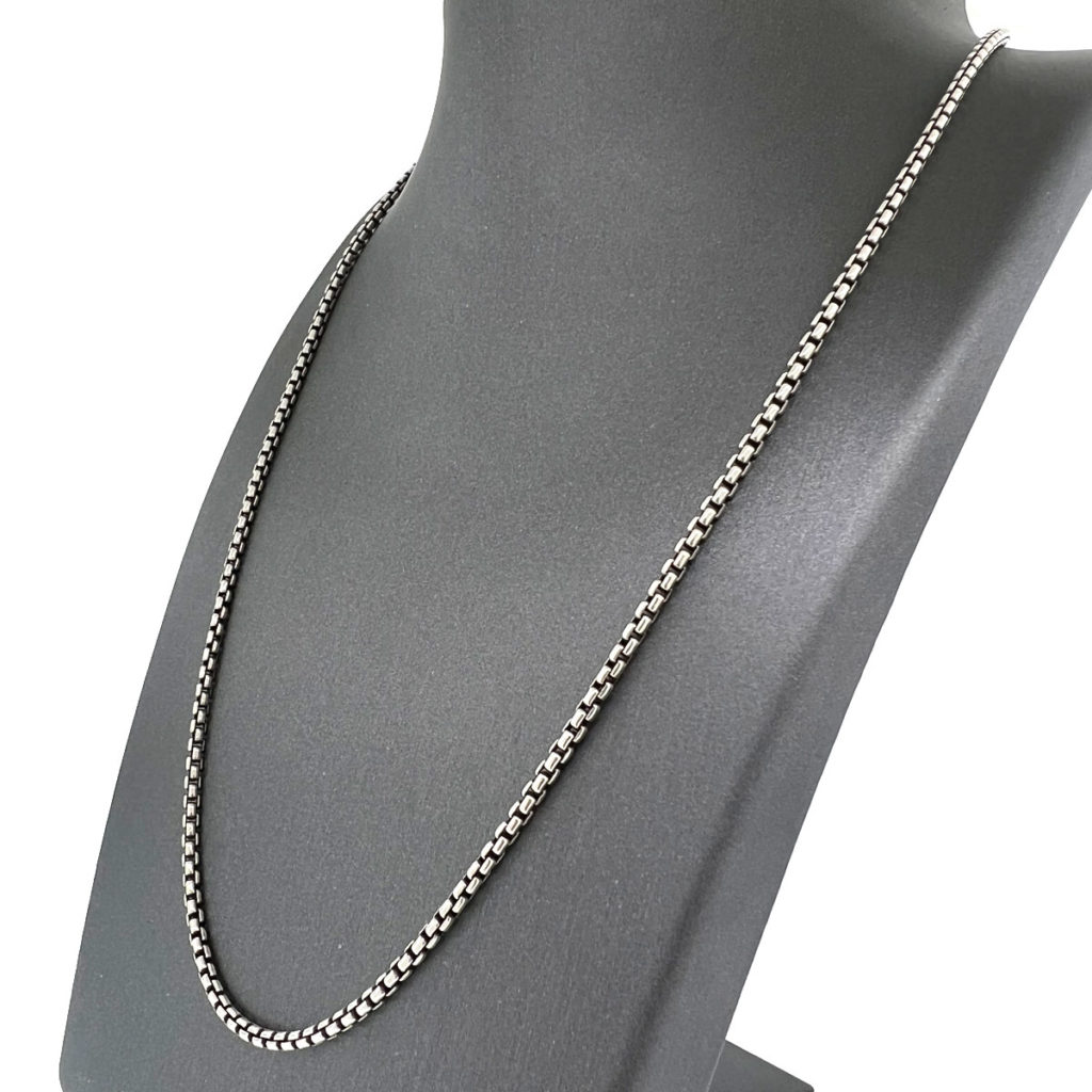 David Yurman Small Box Chain Necklace - Silver