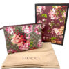 Gucci GG Supreme Monogram Blooms Canvas Large Cosmetic Case Clutch