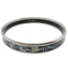 Hermes Blue Emayle Metal Cloisonne Bangle