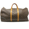 Louis Vuitton Keepall 50 Monogram Canvas Leather Duffel Bag