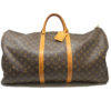 Louis Vuitton Keepall 50 Monogram Canvas Leather Duffel Bag