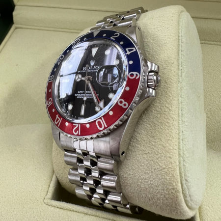 Rolex 16750 Vintage Pepsi GMT 40mm Stainless Steel Jubilee Automatic Watch