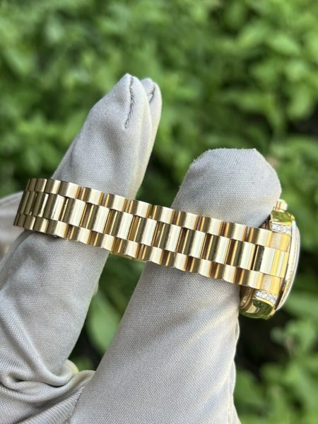 Rolex 179158 18k Yellow Gold President Factory MOP Diamond Dial Ladies Watch