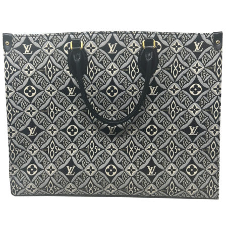 LOUIS VUITTON Since 1854 ONTHEGO Monogram Tote - Grey and Black
