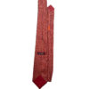 HERMES Red w/ Orange Buckles Silk Mens Tie 5412 OA