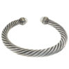 David Yurman Cable Pearl Bracelet 925 Silver