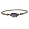 DAVID YURMAN Chatelaine Pave Prong Bracelet with Amethyst Stone