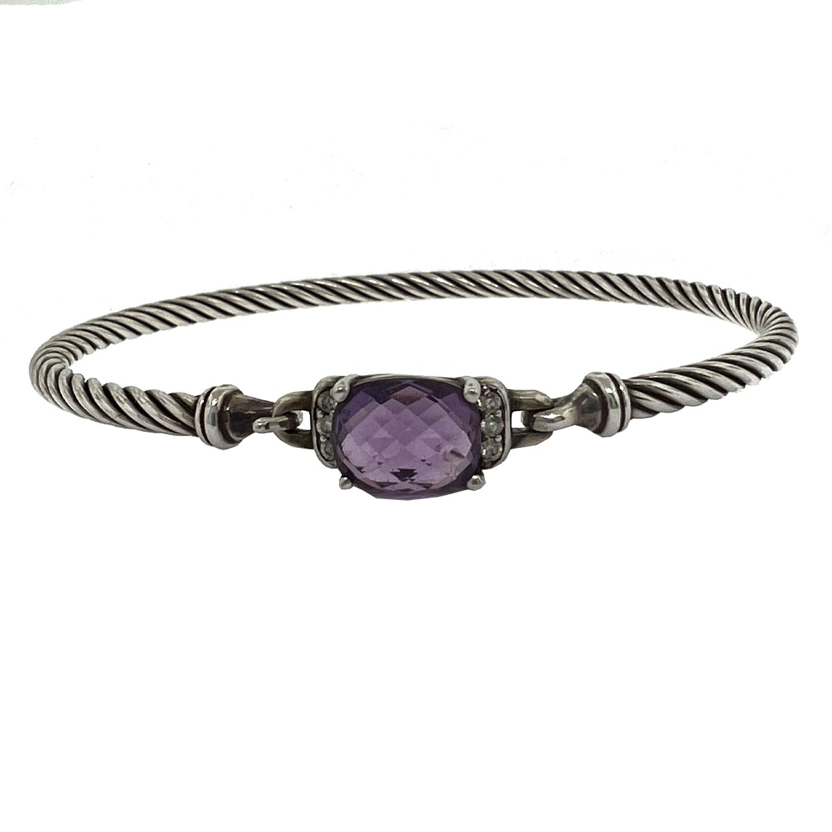 David Yurman Amethyst on sale and Pavé Diamonds Bracelet