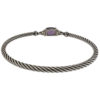 DAVID YURMAN Chatelaine Pave Prong Bracelet with Amethyst Stone