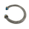 DAVID YURMAN Cable Classics Color Bracelet with Blue Topaz and 14K Yellow Gold