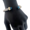 DAVID YURMAN Cable Classics Color Bracelet with Blue Topaz and 14K Yellow Gold