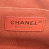 CHANEL Quilted Lambskin/Fabric Orange and Brown Camera Case/Bag