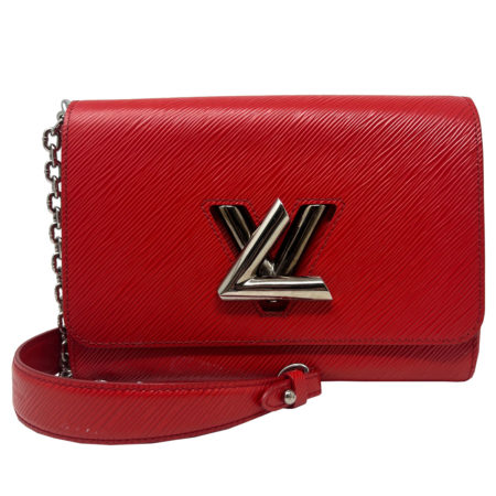 Louis Vuitton Red Epi Leather Twist MM Shoulder Bag