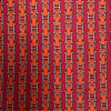 HERMES Red w/ Orange Buckles Silk Mens Tie 5412 OA