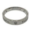 Tiffany & Co. 3 diamond Platinum Wedding Band