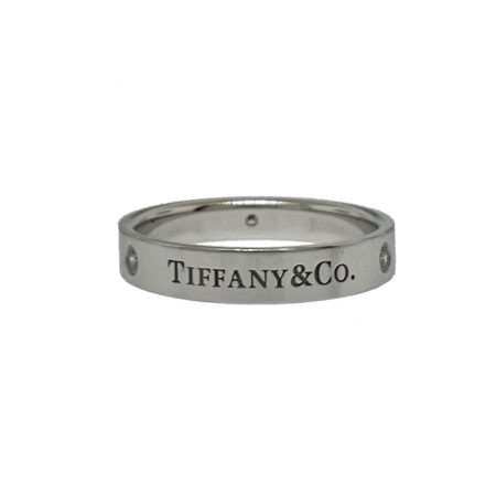 Tiffany & Co. 3 diamond Platinum Wedding Band