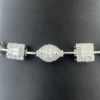 18k White Gold Diamond Station Bracelet 3CT Total