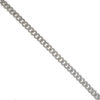 18k White Gold "Cuban" Style Pave Diamond Choker Necklace