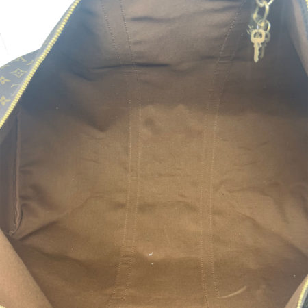 Louis Vuitton Keepall 60 Monogram Canvas Leather Duffle Bag