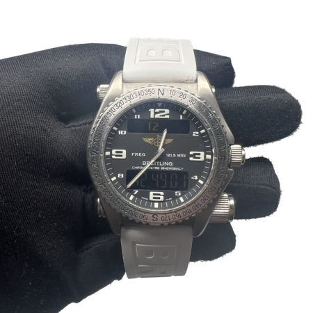 Breitling Emergency e76321 Titanium Mens Aviator Watch