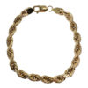 18k Yellow Gold 5.75mm 8.75" Rope Chain Bracelet 56.91g