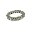 14k White Gold Diamond Wedding Band 3.78 CTW H-I L1 RB