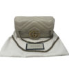 Gucci GG Mini Marmont Calfskin Matelasse Leather White Ladies Shoulder Bag