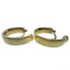 14KT Yellow Gold Oval Hoop Earrings