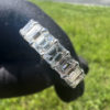 14k White Gold Emerald Cut Diamond Eternity Band 6.20CTW