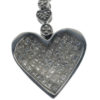 14k White Gold Diamond Heart Drop Earrings Approx. 2CTW