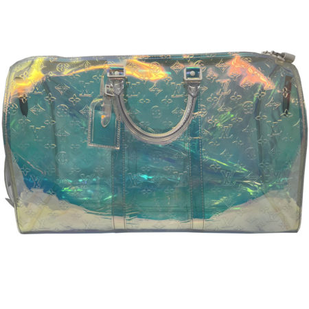 Louis Vuitton Prism Bandouliere 50 Monogram PVC Keepall w/ Dustbag